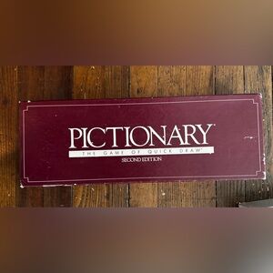 VINTAGE Pictionary Game Second Edition COMPLETE 1987 Classic Drawing Board 2nd